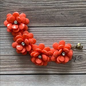 J. Crew Pink Flower Bracelet
